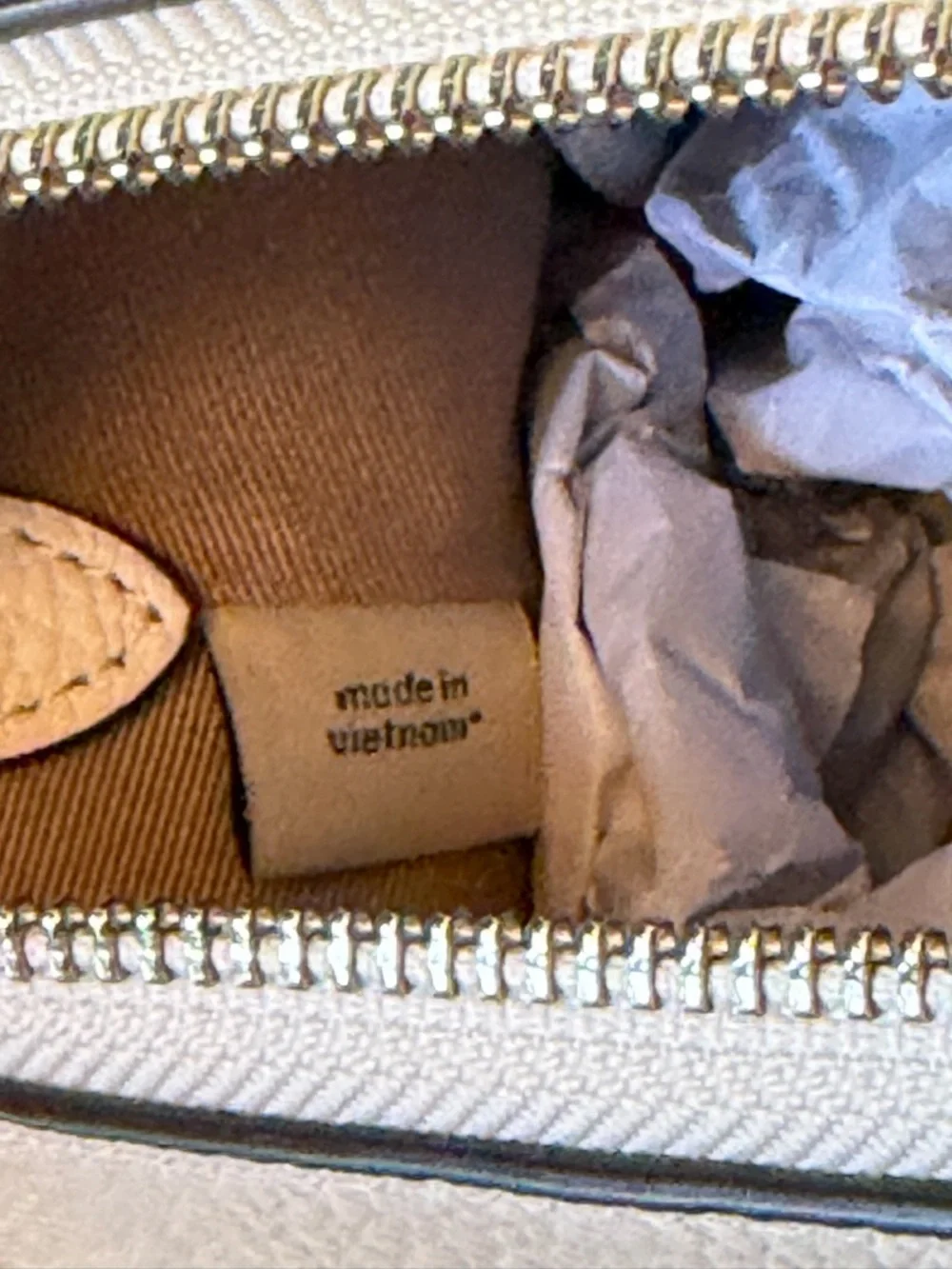 COACH Charlotte CL407 Chalk Pebbled Leather Detachable Strap, NWT, No Chain - Picture 14 of 15